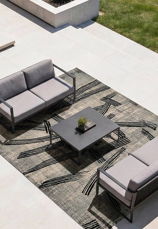 Безворсовый ковер из полиэстера LR6251-L428 outdoor