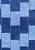 Синий комплект ковриков для ванной комнаты и туалета Bornova 2582 Dark Blue BQ