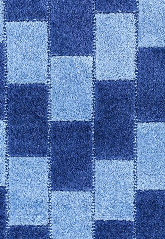 Синий комплект ковриков для ванной комнаты и туалета Bornova 2582 Dark Blue BQ