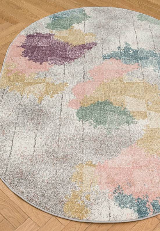 Недорогой современный ковер C046-Light Cream