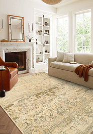 безворсовый ковер в интерьере Eden Peach Taupe