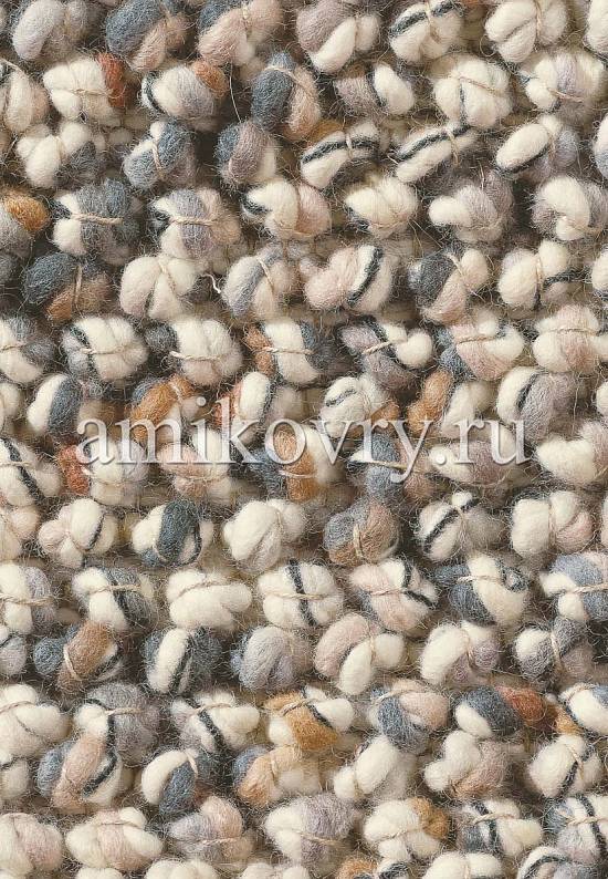 Дизайнерский безворсовый ковер из шерсти Marble-29501