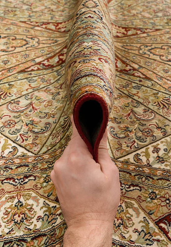 Шелковый ковер ручной работы IIST-GIJ52EECN Gumband