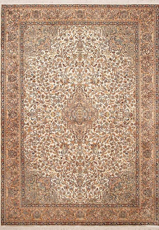 Шелковый ковер ручной работы из Индии 236950-beige/salmon