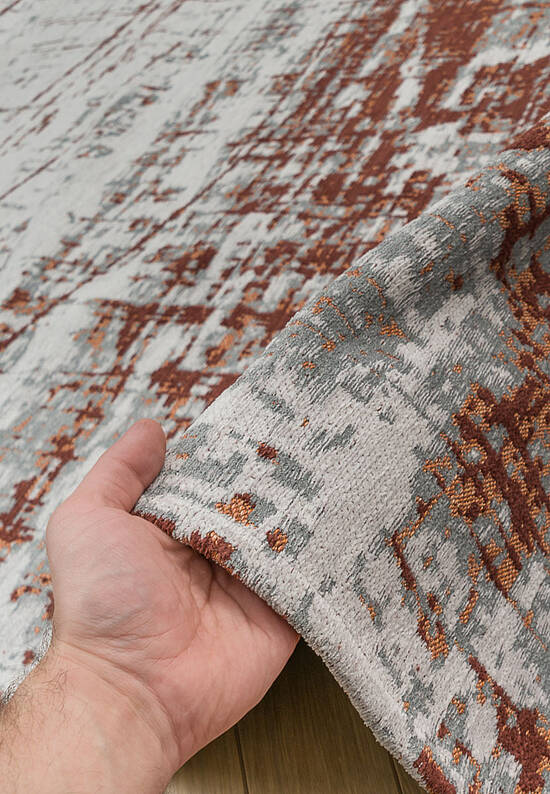 Безворсовый ковер с текстурой шенилл LM3319-L100