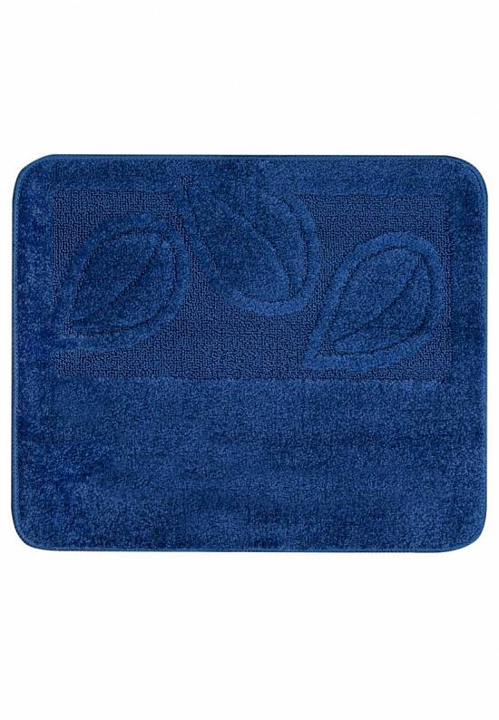 Синий коврик для ванной Flora 2582 D.Blue
