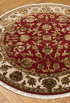 ковер в перспективе по ворсу Kashan gold 10/10 SKP-167-1-Red/Ivory круг
