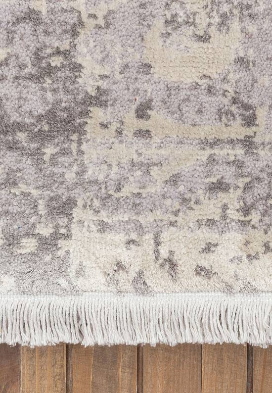 Ковер из шерсти с вискозой 2002-Light Grey
