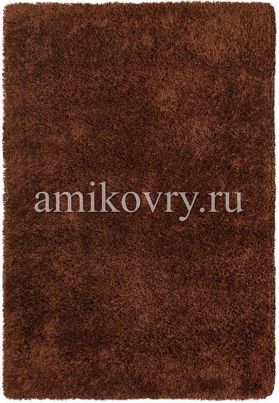 Однотонный ковер шегги no17-brown