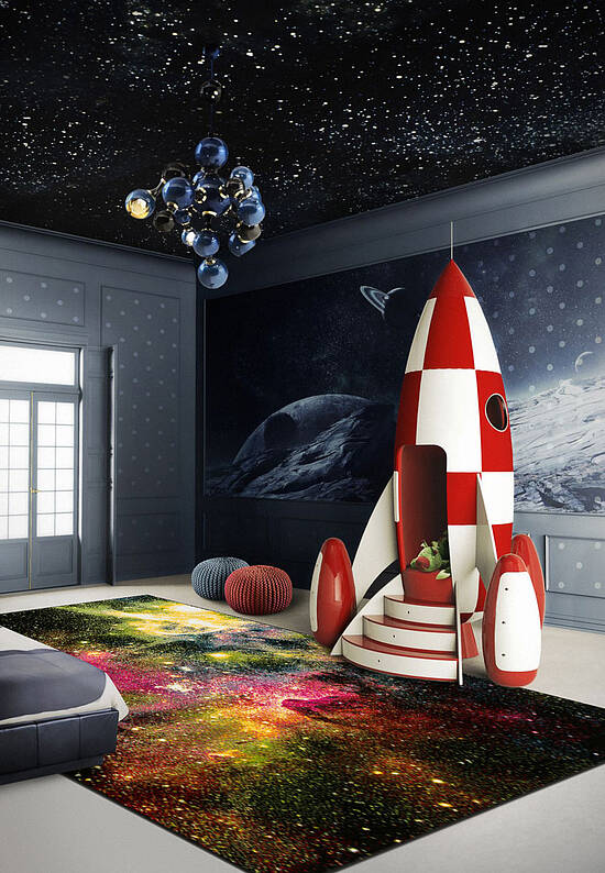 Недорогой синтетический ковер C008-Multicolor