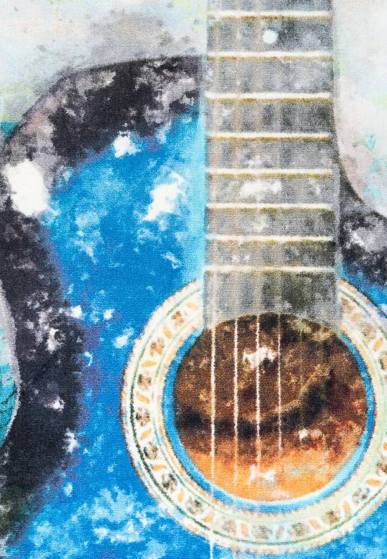 Детский ковер с ворсом Guitar 01 Blue