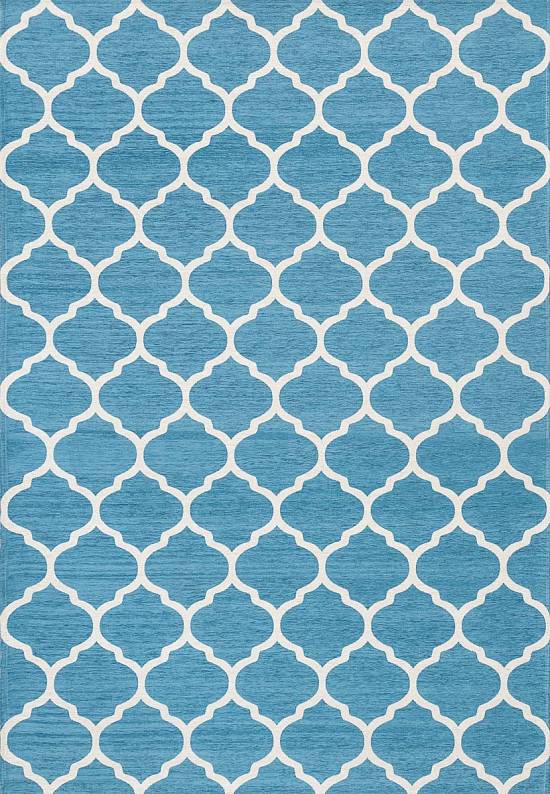 Гобеленовый ковер 076-blue/light beige