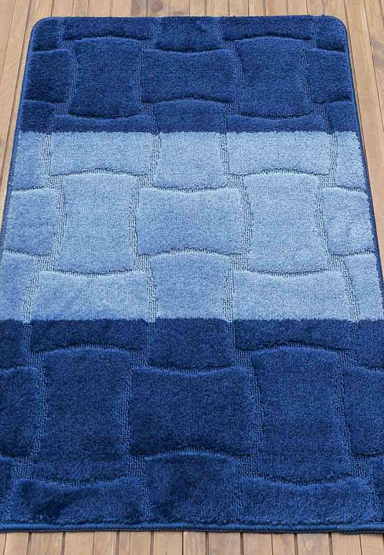 Синий коврик для ванной Sariyer 2582 Dark Blue