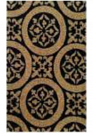 дизайн придверного коврика Doormat kokos Elegant Noir-75005