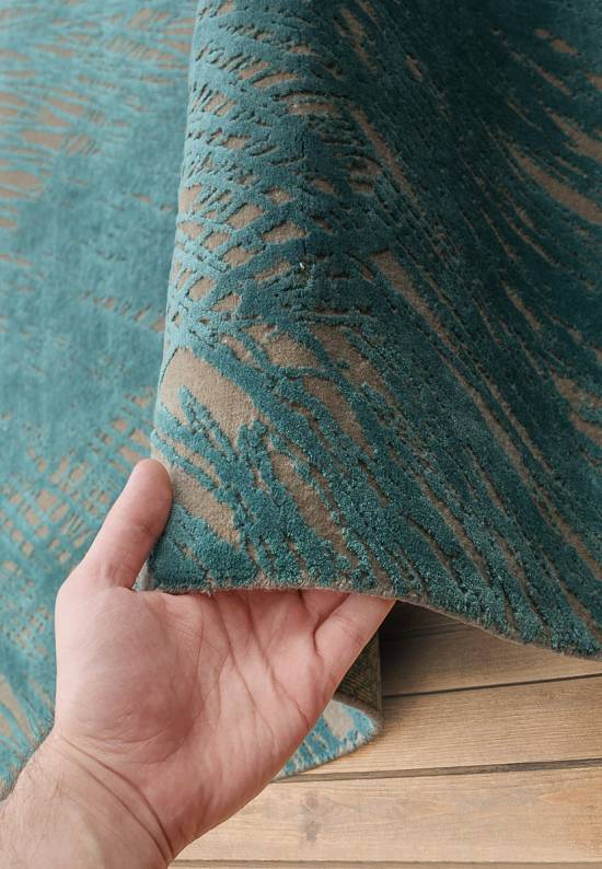 Индийский ковер ручной работы Deep Teal