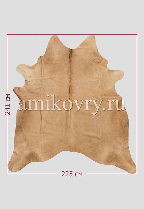 Натуральная шкура коровы Бежевый экзотик 24