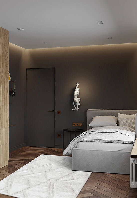 Мягкий пушистый ковер RE6006-R55