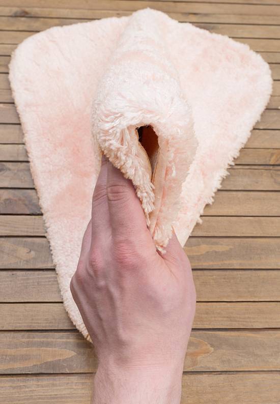 Розовый мягкий коврик для ванной 3504 Pastel Pink