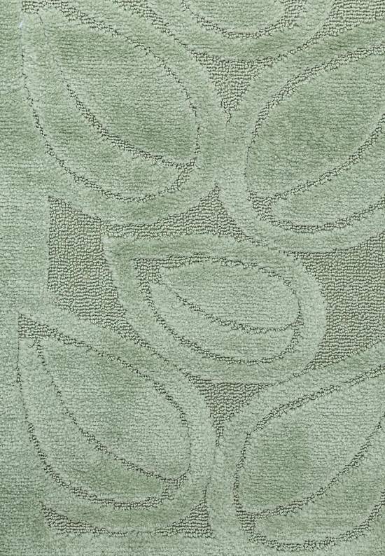 Зеленый коврик для ванной Flora 2542 Almond