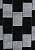 Комплект ковриков для ванной и туалета Bornova 2513 Black BQF