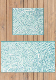 дизайн комплекта ковриков для ванной Confetti Bath Bella Lumber 02 Turquoise