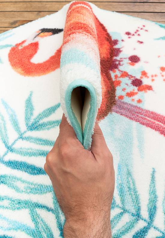 Комплект ковриков для ванной и туалета Flamingo 01 Turquoise
