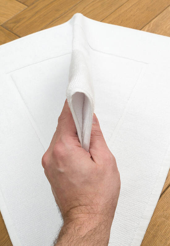Белый коврик для ванной из хлопка White
