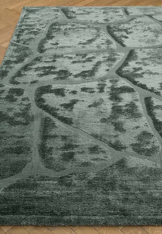 Пушистый ковер из полиэстера RN5471-R802