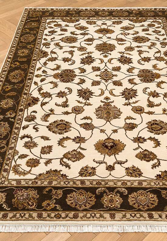 Элитный ковер ручной работы 10/10 AM-101-1-Ivory/Brown