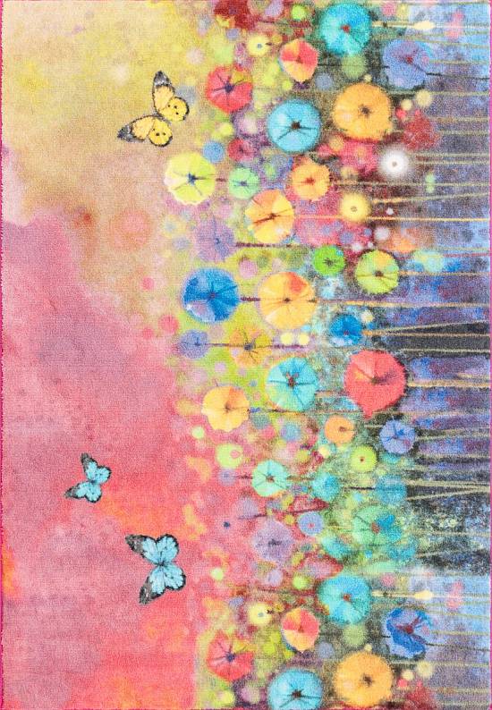 Детский ковер с ворсом Flower Field 01 Pink