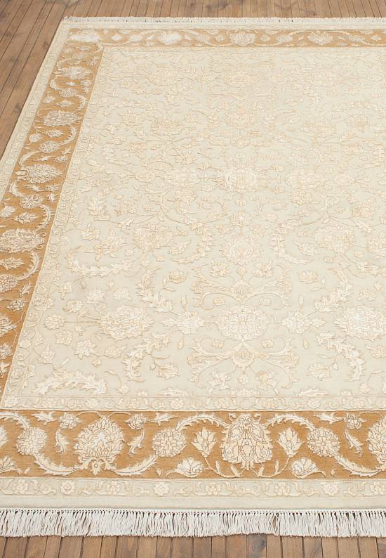 Роскошный ковер ручной работы N-17-Ivory/Camel