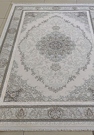 ковер в перспективе против ворса Amber 31549A-Cream/Light Grey Shr