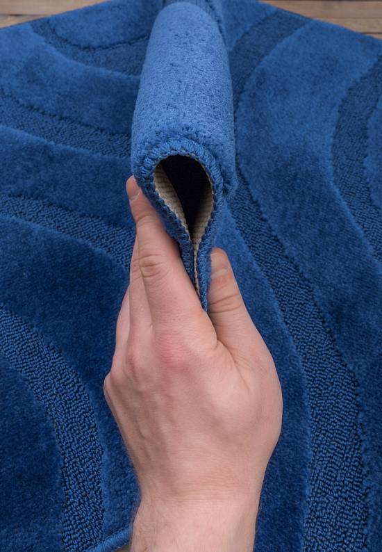 Синий коврик для ванной Symphony 2582 Dark Blue