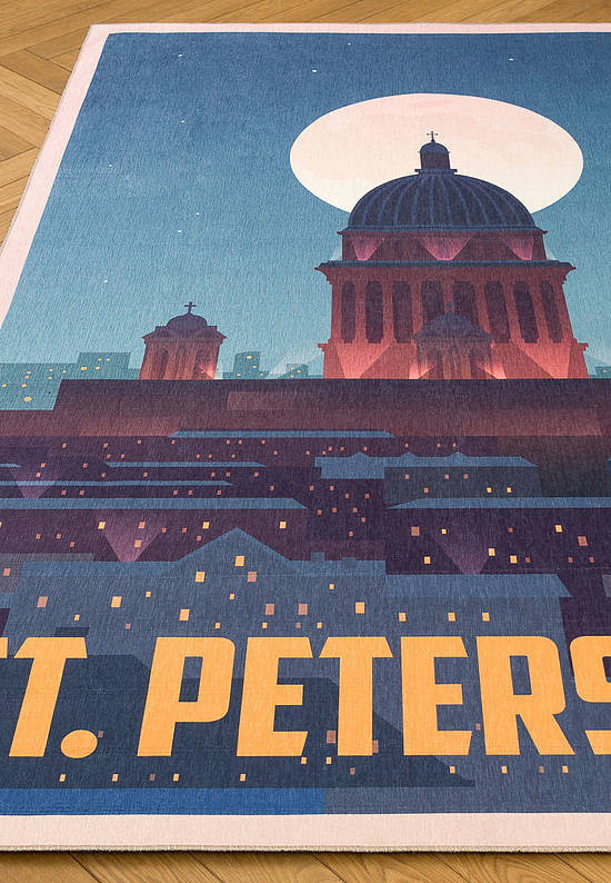 Безворсовый ковер для подростка Saint-Petersburg