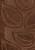 Коричневый коврик для ванной комнаты Flora 2518 Brown