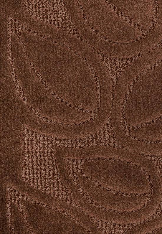 Коричневый коврик для ванной комнаты Flora 2518 Brown
