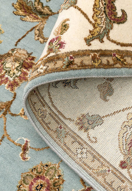 Элитный ковер ручной работы 10/10 RS-03-1-Light Blue/Ivory