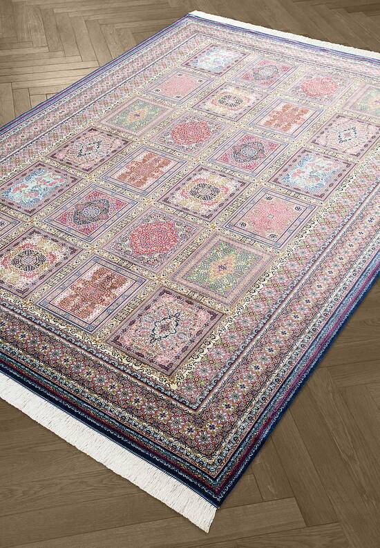 Иранский классический ковер Farshineh-Dark Blue