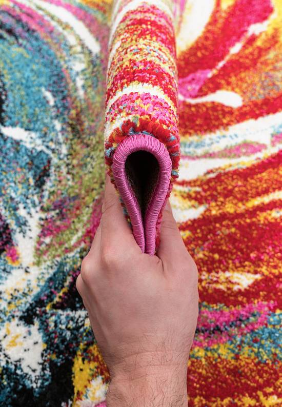 Недорогой синтетический ковер 2950-Multicolor