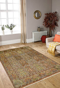 ковер в интерьере Cashmir Ghom Rost