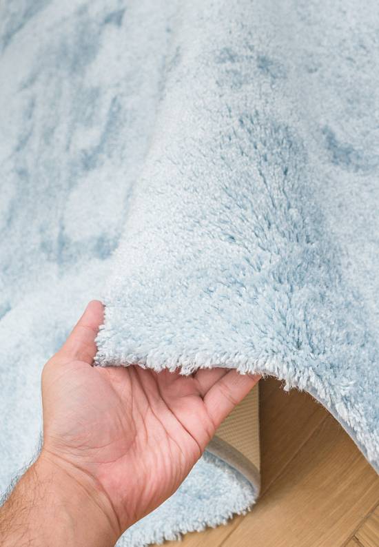 Голубой мягкий коврик для ванной 3505 Pastel Blue