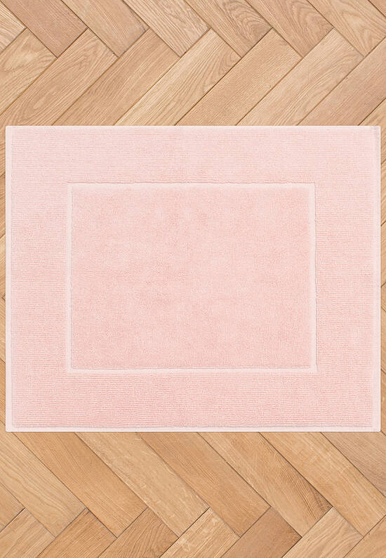 Розовый коврик для ванной из хлопка Light Rose