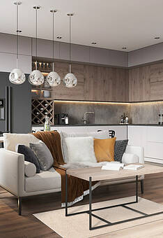 ковер в интерьере Sofia Merinos T600-Light Beige