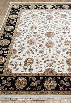 ковер в перспективе по ворсу Kashan gold Ivory Black