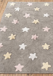 ковер в перспективе Lorena Canals Cotton Stars Tricolor C-ST-P