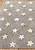 Детский стираемый ковер Stars Tricolor Grey-Pink