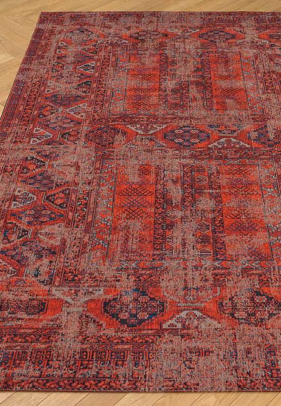 Винтажный безворсовый ковер из Бельгии LM3297-L08