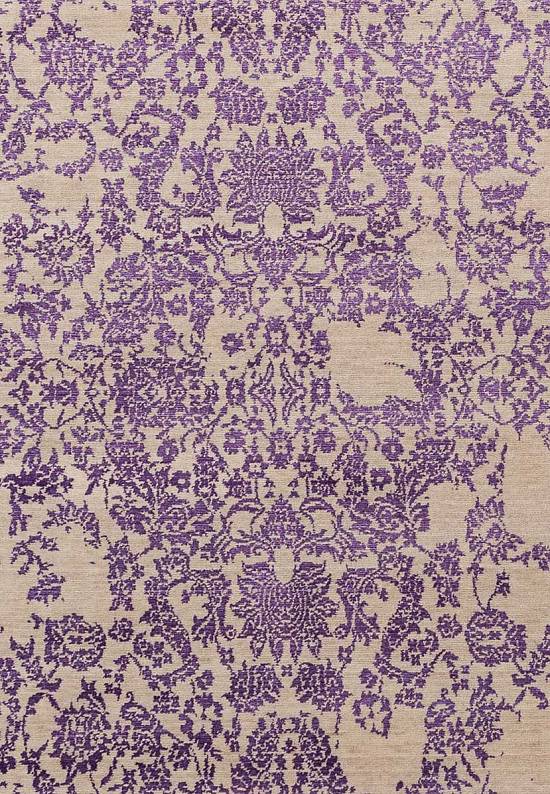 Ковер из шерсти с вискозой 610-Beige Purple
