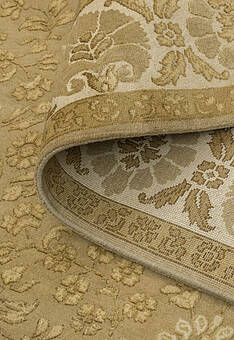 фактура ковра Kashan gold 49 Brown Ivory