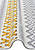 Двусторонний безворсовый ковер NK 09 Grey Yellow